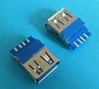 USB 3.0 A/F 180°焊线 D款